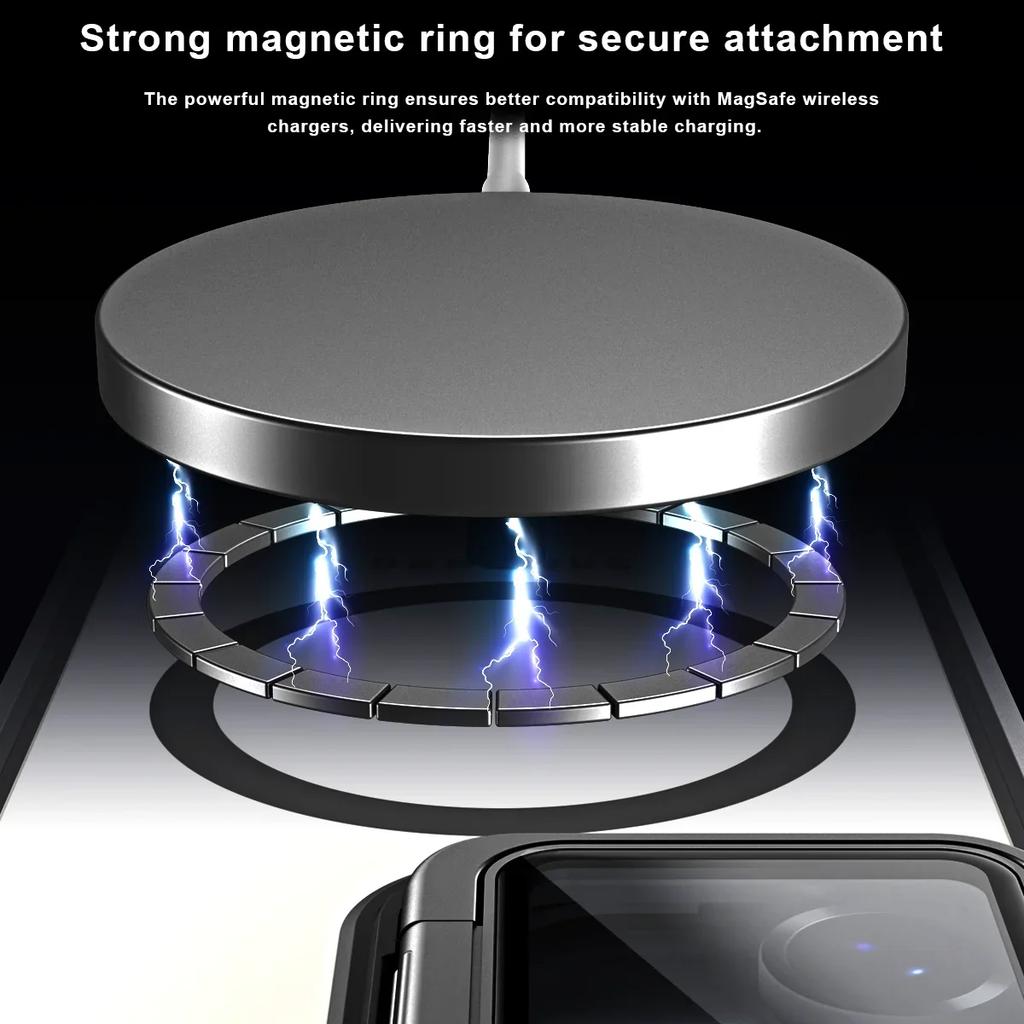 Funda Magnética para Teléfono Sensible a la Piel Para Samsung S26 Ultra S24 Plus S23 S22 S21 FE S25 Ultra Para Magsafe Soporte de Cristal para Cámara Cubierta