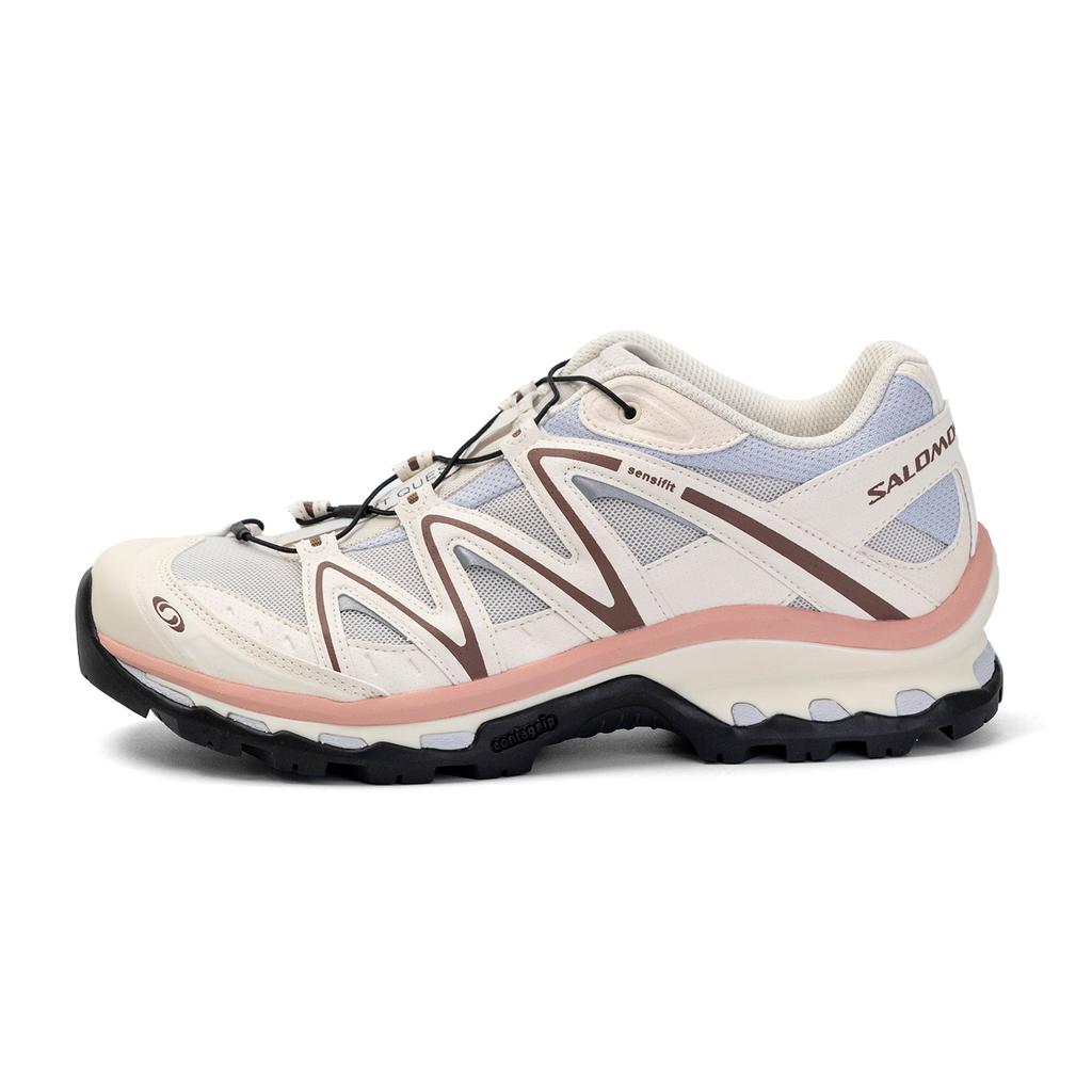 SALOMON Xt-Quest Trendy Slip-Resistant Durable Supportive Low-Top Outdoor Functional Hiking Shoes Unisex Hiking Shoes White Champagne 417589