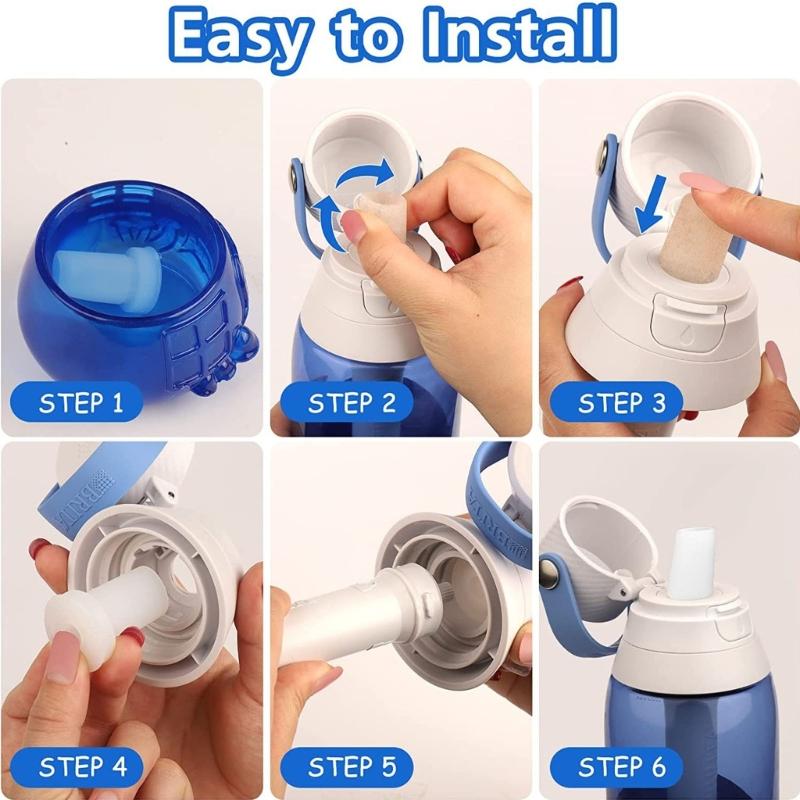 Bite Valve Replacement for Water Bottle Replacement Mouthpiece Filter Silicone Water Bottle Spout Accessories