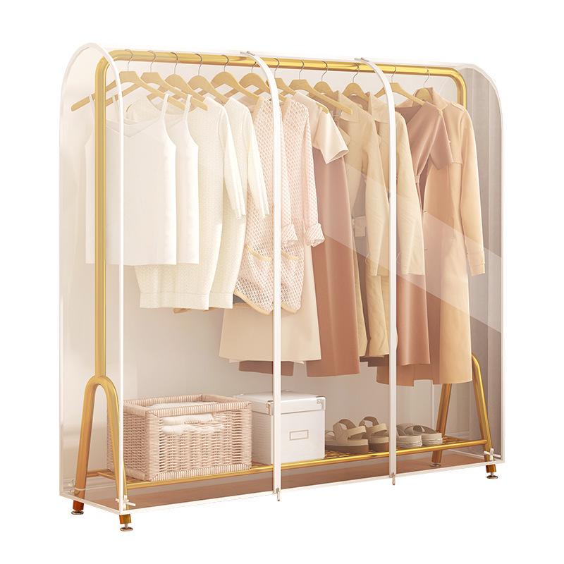 Transparent Dust Cover for Floor-Standing Coat and Drying Rack