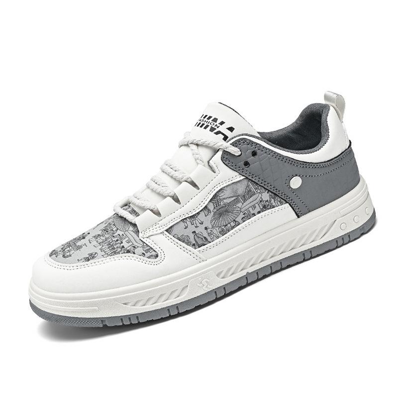 

Мужская обувь 2025 весна новая дышащая повседневная спортивная обувь универсальные кроссовки мода деним нишевая моральная тренировка трендовая обувь 44