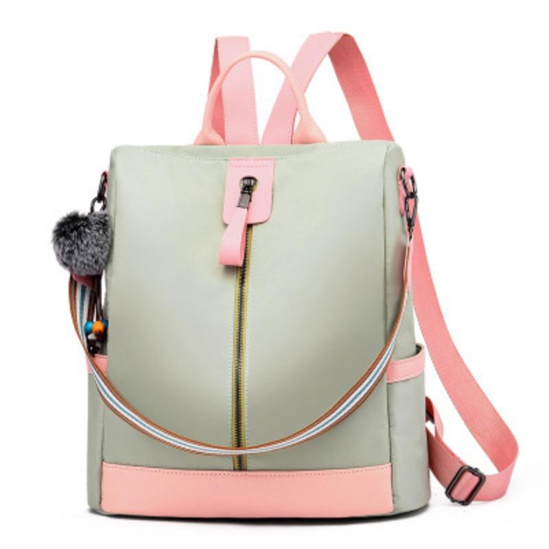 New Oxford cloth backpack female student backpack versatile portable shoulder bag schoolbag