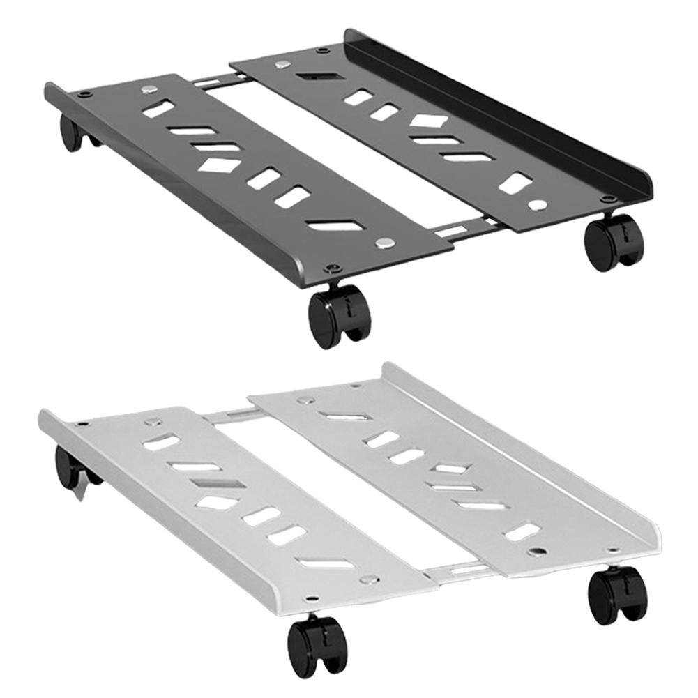 PC Stand Computer Tower Stand with Caster Wheels Adjustable Mobile CPU Stand Steel Heavy-Duty PC Tower Stand PC Tower CPU Holder