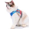 Cat Harness And Leash Escape-Proof Cat Harness with Reflective Strips Adjustable Step-in Harness for Small Medium Cats