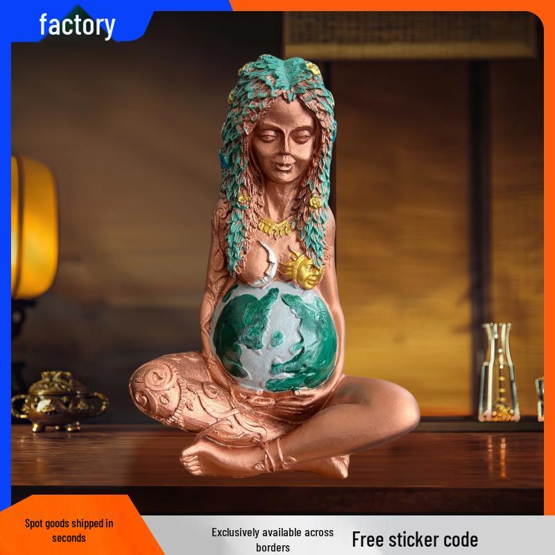 Muttertag Gaia Göttin Mutter Erde Harzstatue Kunsthandwerk