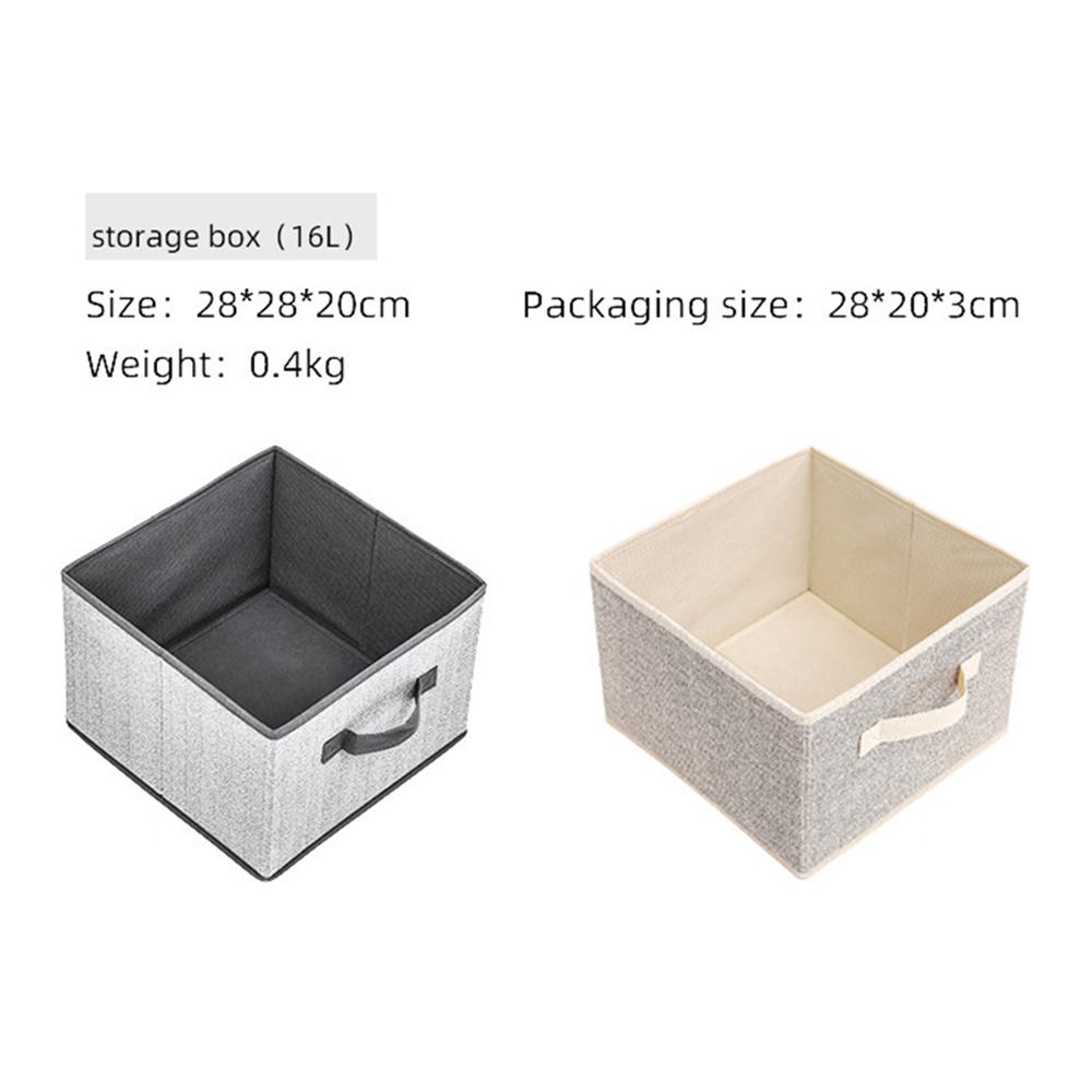 

MOHO&HOME MDJ-612123 16L Non-Woven Fabric Storage Box Drawer Type Collapsible Clothes Socks Organizer Grey