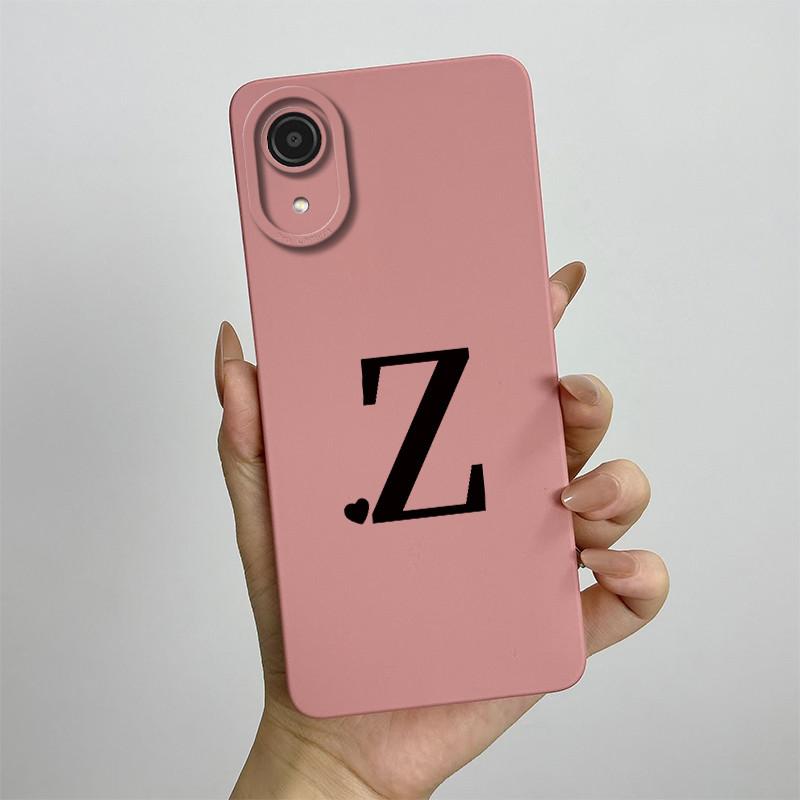 For Samsung A03 Core Case Galaxy A03 Core Cover SM-A032F SM-A032F SM-A032 Luxury Letters Square Phone Case Shockproof Back Cover