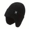 Unisex Winter Warm Knit Hat with Lining and Ear Protection  Thickened Knit Beanie Suitable for Seniors Middle