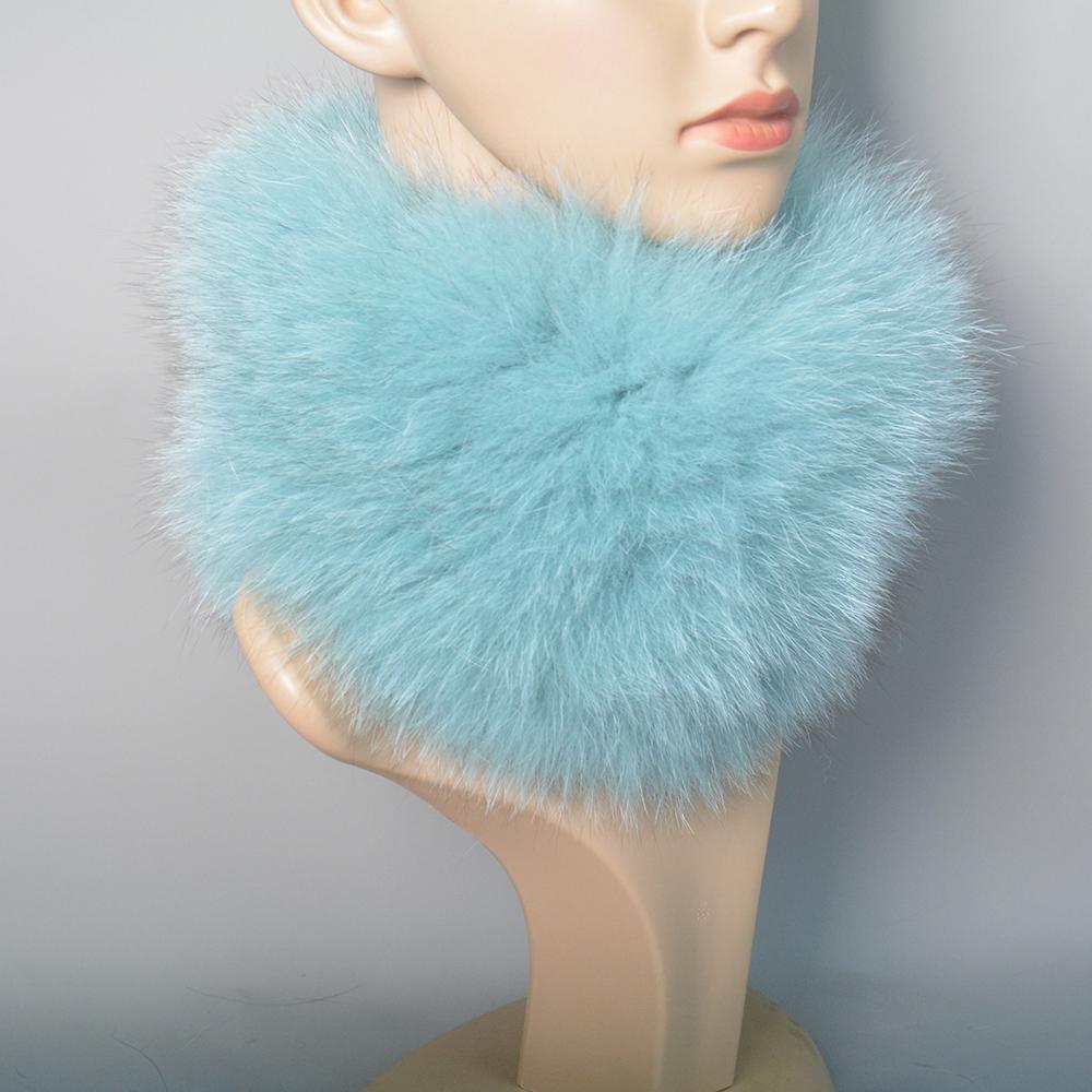Real Fox Fur Scarf Fur Headband Women Winter Ring Fox Fur Scarves Luxury Neck Warmer Good Elastic 100% Natural Fur Mufflers