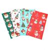 8pcs Christmas cartoon pattern kraft paper bags Christmas cookies snacks gift packaging bags New Year party decorations