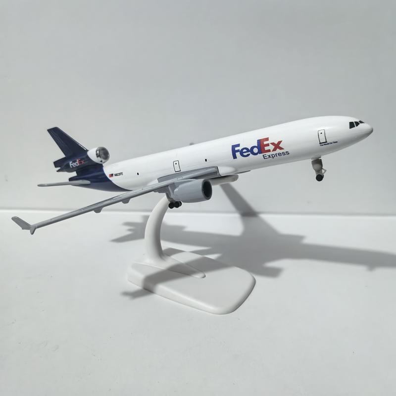 1/300 20CM Fedex Express ATR Flugzeugmodell Planel Flugzeug Diecast Metall Flugzeuge Sammeln Geschenke