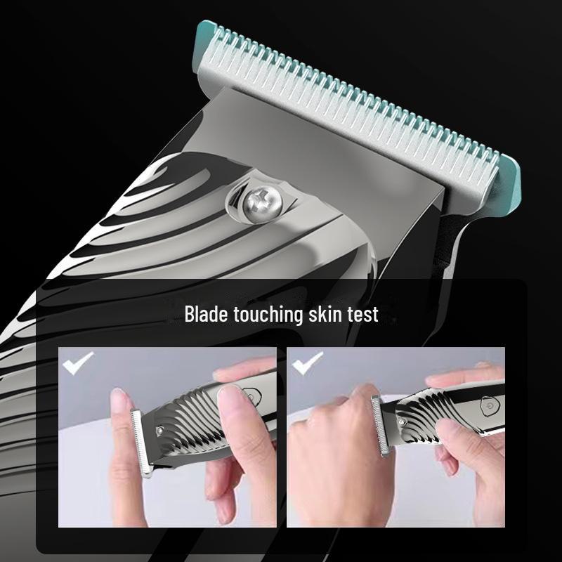 1400mAh USB Rechargeable Electric Hair Clipper for Home Use - Carving, Bald, and Body Hair Trimmer