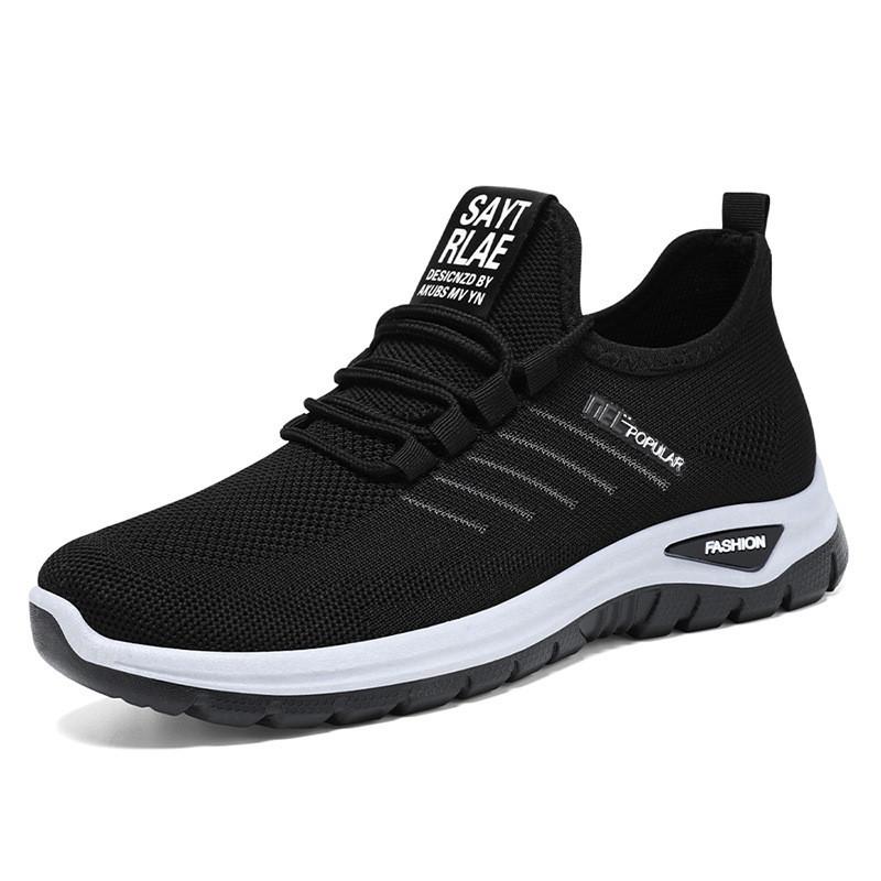 Shoes women's new women's shoes flying woven breathable couple casual shoes versatile soft sole lightweight sports shoes