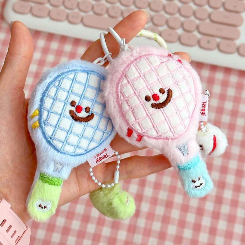 Tennis Doll Keychain Club Tennis Ball Racket