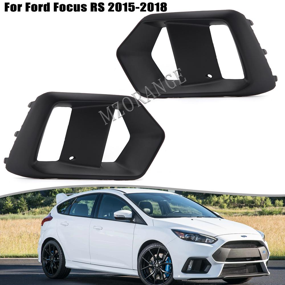 Fog Light FOR Ford Focus RS 2015 2016 2017 2018 Foglight Frame Headlight Foglamp Cover Black Grille Moulding Case Car Exterior