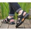 Top Layer Cowhide Sandals Men's Genuine Leather Cowhide Summer New Anti Slip Beach Shoes Driving Slippers