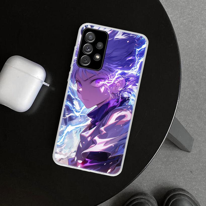 Huner X-Hunters Killua Phone Case Cover for Samsung Galaxy A12 A22 A32 A52 A72 A02S A51 A50S A31 A20S A10S Note 20 Ultra 10 Plus