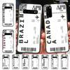 Cute FIRST CLASS PLANE TICKET Phone Case For Samsung S 9 10 20 21 22 23 30 23 24 plus lite Ultra FE S10lite Fundas