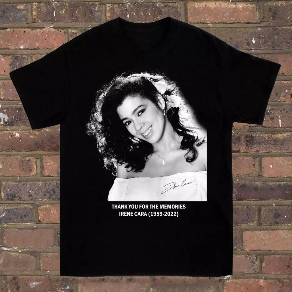 

SALE Vtg Irene Cara Signature Heavy Cotton Black Full Size Men Women Shirt Unisex T-Shirt XXXXL