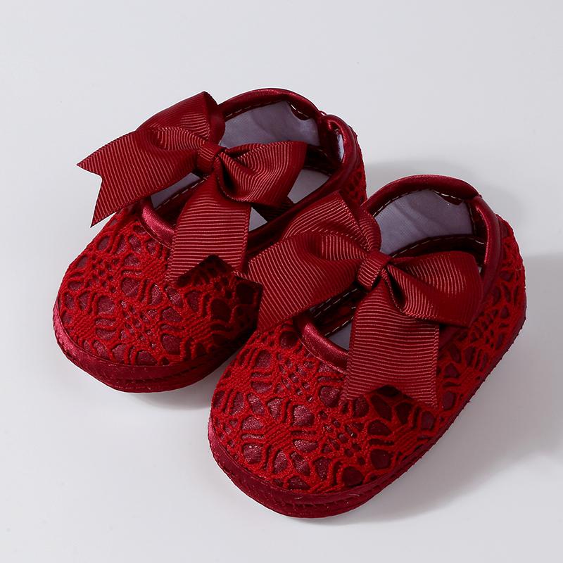 

Детская обувь для малышей, плоская, нескользящая, с бантом 12