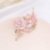 Women Wedding Flower Brooch Crystal Rhinestones Zircon Pin Clothing Accessories