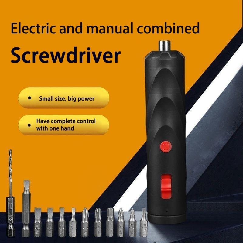 Ergonomic Cordless Screwdriver Kit Rechargeable Battery Electric Screwdriver For Extended DIY Usage