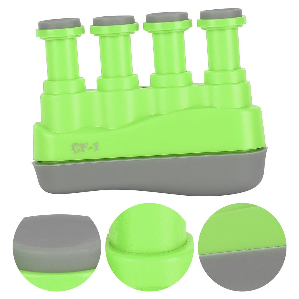 Dispozitiv de Întărire a Degetelor Antrenament cu Declanșator Exercițiu pentru Prinderea Mâinii Antrenor Ergonomic din Silicon pentru ChitarăVerde