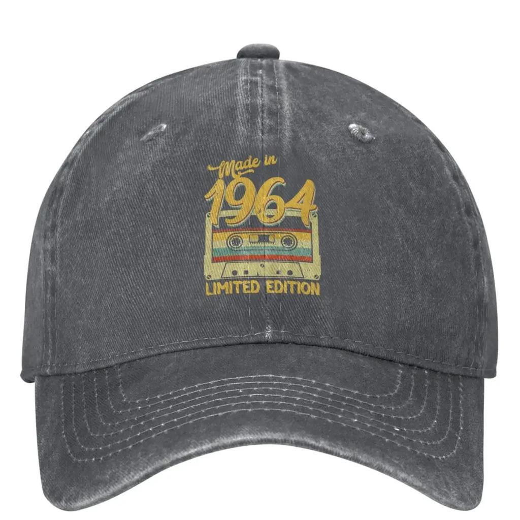 Made In 1964 Limited Edition Birthday Gift Washed Baseball Cap Classic Trucker Dad Hat Spring Men Adult Sport Sun Baseball Caps