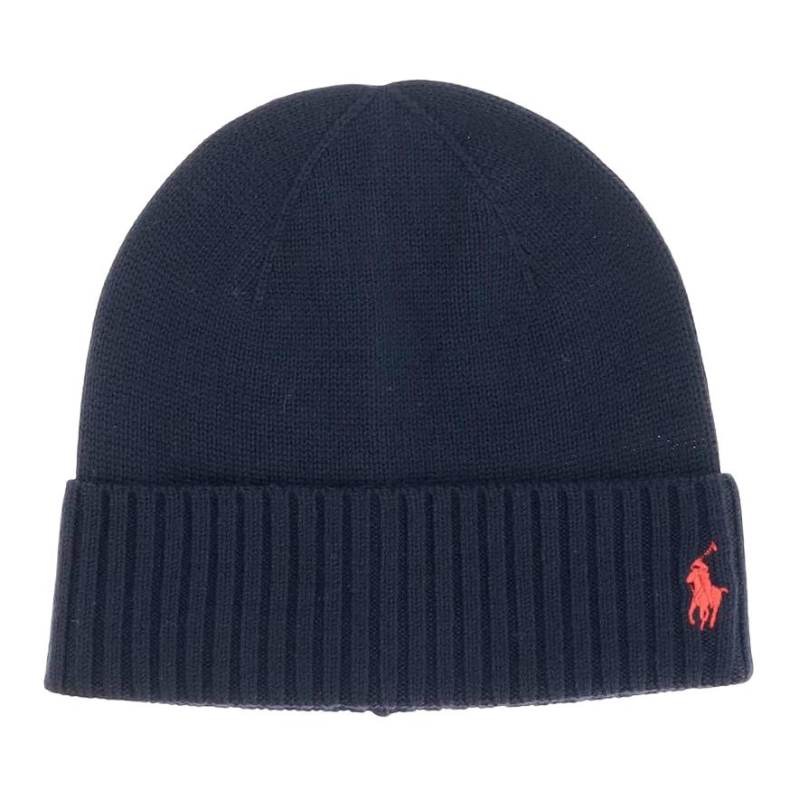 

Шапка вязаная шерстяная Polo Ralph Lauren Оригинальный дизайн Детские шапки Темно-синий 323953204001 XL