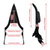 HDBUBALUS Motorcycle Sissy Bar Backrest with Removable Triangular Backrest for Passenger Sissy Rear Passenger Sissy Bar for Harley Road Road Street