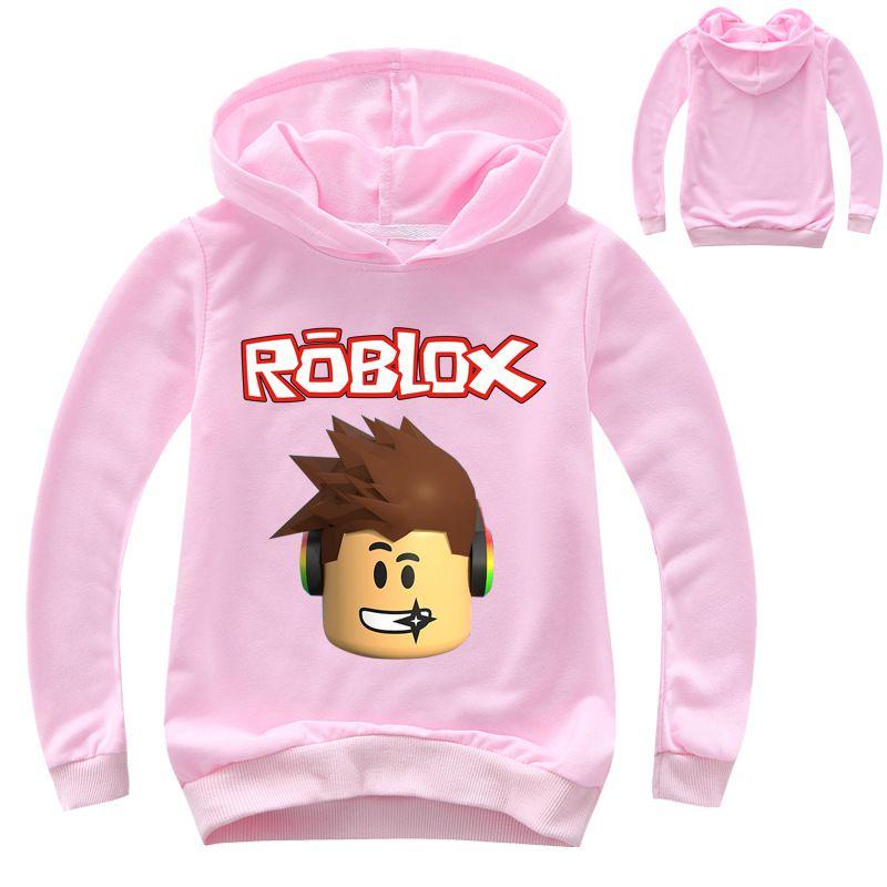 Roblox Cartoon Childrens Print Hoodie Sweater Long Sleeve Fashion Tops Pullover