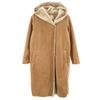 ITEMS URBAN RESEARCH Fake Mouton Coat F Beige Women Used