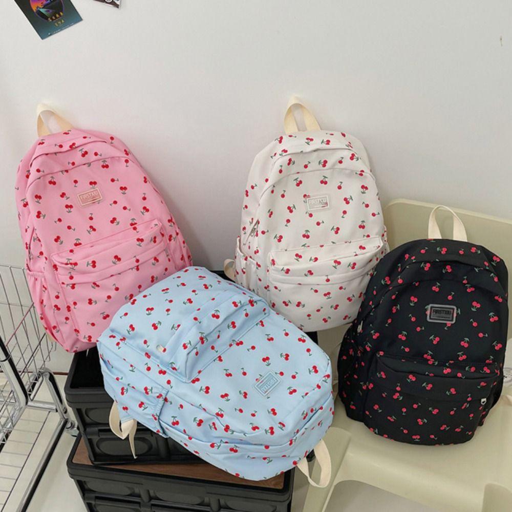 

Large Capacity Student School Bags Anti-theft Small Flower Schoolbag Teenage Girls