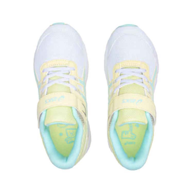 Asics Flexible Comfortable Lightweight Stable Daily Outdoor Sports Breathable Low-Top Kids Running Shoes Kids running shoes Yellow White 1014A320-101