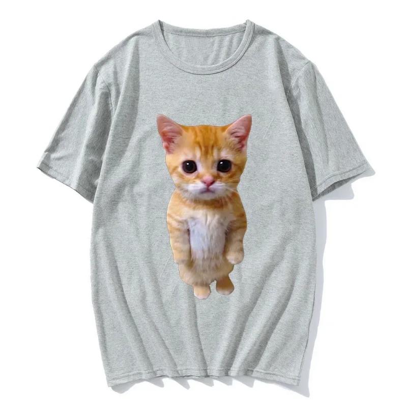 Funny Cat Print Women Casual T-Shirt Women Men Summer Harajuku T Shirts Girl Boy Casual Fashion Clothes