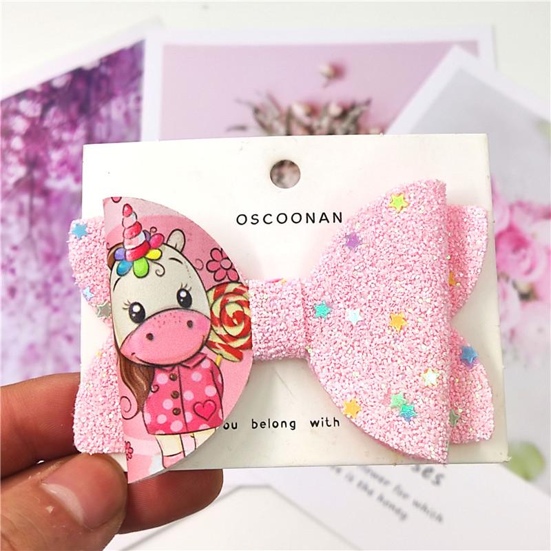 

Korean Style Sequin Unicorn Bow Hair Clip & Bag Accessory for Girls With Hairclip