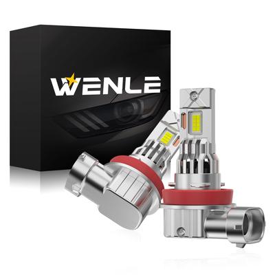 WENLE H8/H9/H11/H16 Gemeinsame LED-Scheinwerfer-Nebelscheinwerfer, Birne, Kompatibel mit neuer Fahrzeugprüfung, 8x