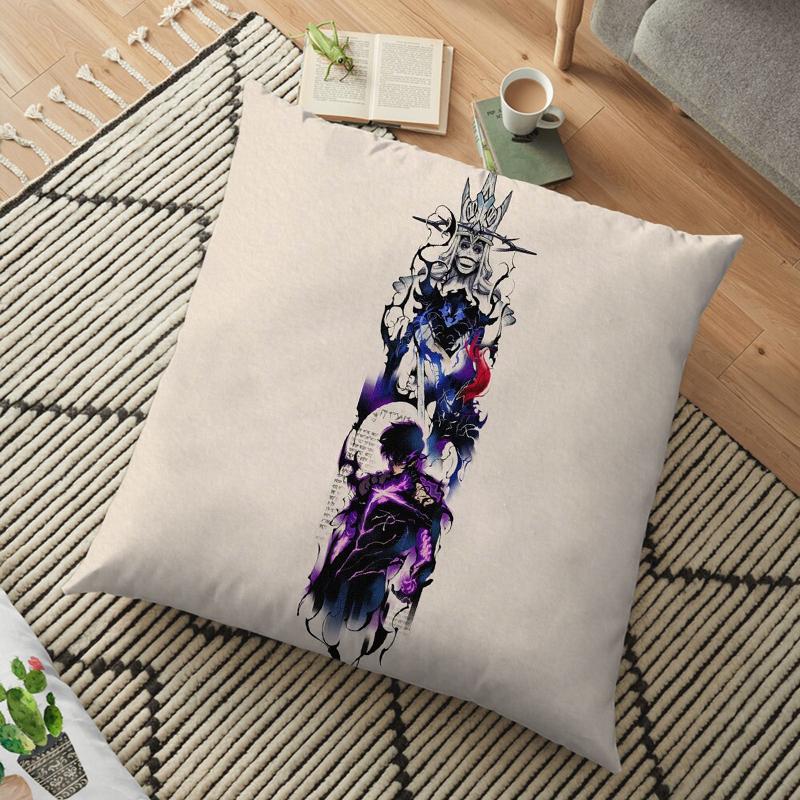 Наволочка Solo Leveling Pillow Case Sung Jin Woo Sofa Decorative Home Bedroom Backrest Cushion Square Cushion Time 16