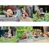 Multicolor Cartoon Rabbit Figurines Micro Landscape Resin Garden Turtle Statue Waterproof Bonsai Ornament Lawn Animal Sculpture