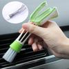 Dual-Headed Crevice Brush for Car, Air Conditioner, and Keyboard Cleaning