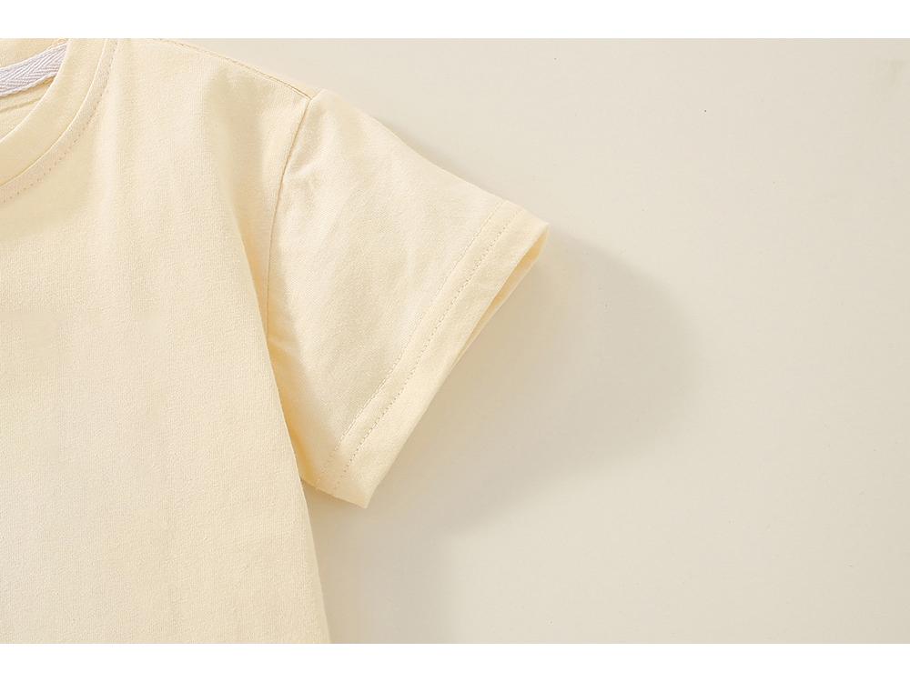 2026 Year of the Horse Red Tang Suit Short Sleeve Kids T-Shirt, Boys and Girls, Pure Cotton, Festive New Year Top