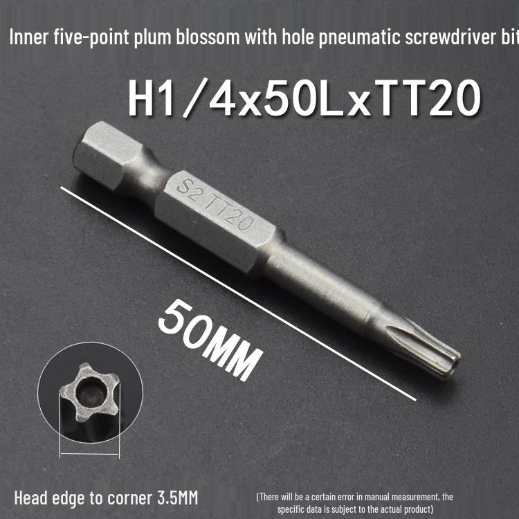 Nigao S2 Internal Hex Five-Point Star Magnetic Air Impact Driver Bit