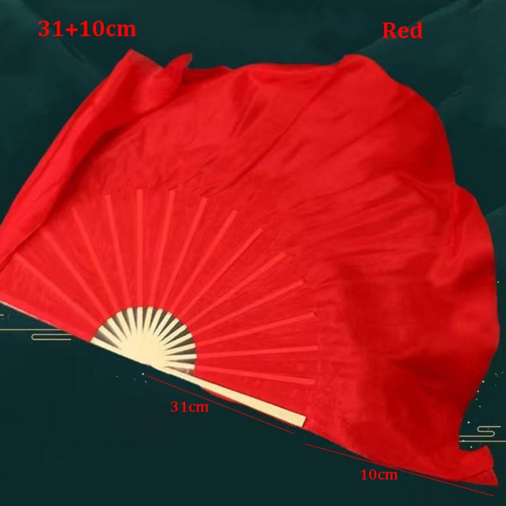 Colorful Kids Children Bamboo Fans Hand Dye Adults Fan  Veil Pairs Yangko Dance Tools