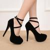 Summer New European American Fashion Cross Ankle Strap High Heels For Women Night Club Party Dress Shoes Comfortable Elegant