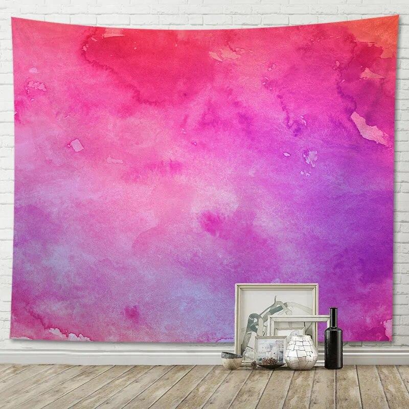 Tapestry Gradient Watercolor Background Home Living Room Decoration Hanging Cloth