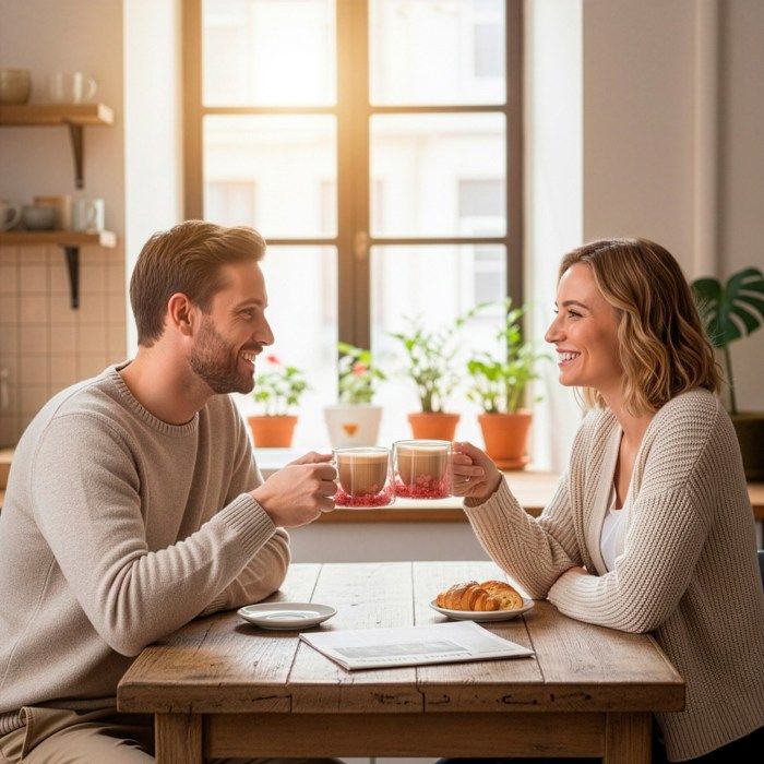 Verre thermique à double fond 180 ml avec fleurs, tasse à café et thé, avec anse