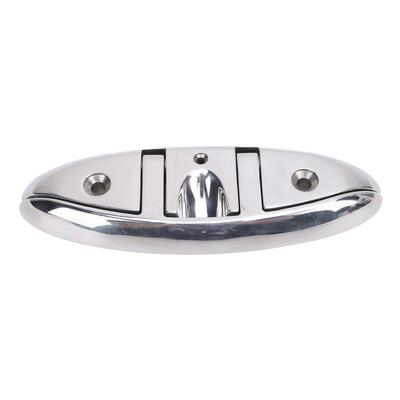 8in Boat Tie Down Cleat 316 Stainless Steel Highly Polished Rustproof Folding Dock Cleat for Marine Yacht RV