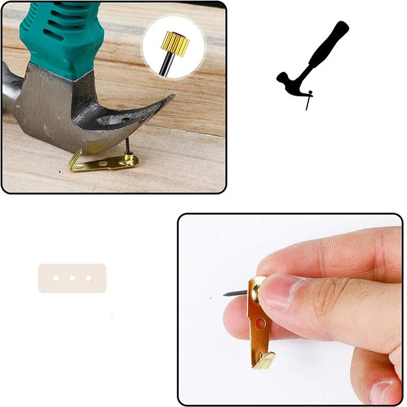 90Pcs Strong Hanging Hardware Assorted Screws Set Picture Hanging Set Picture Hangers Set For Secure Wall Installation