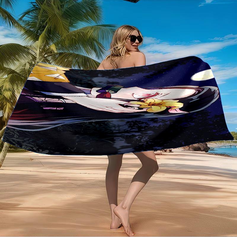 Demon Anime Group Beach Towel Microfiber Beach Towel, Lightweight and Quick-Dry, for Summer Travel, Swimming Pool Fan Birthday Gift