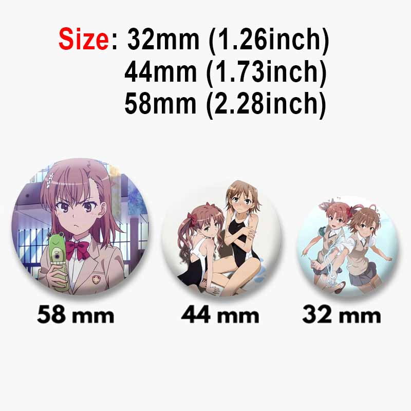 Anime A Certain Scientific Railgun Enamel Pins Cartoon Figure Brooch for Backpack Clothe Jewelry Accessories Collectible Badges